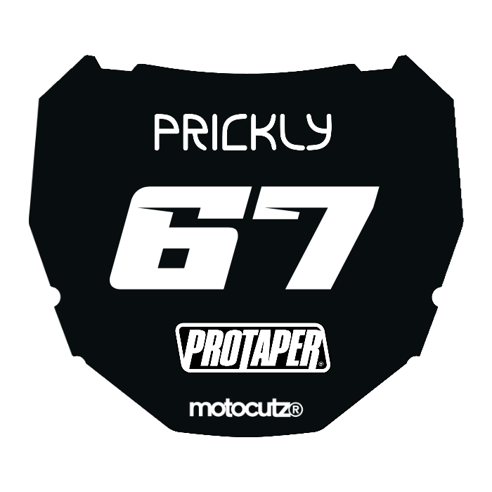 CUSTOM ODI NUMBER PLATE DECAL