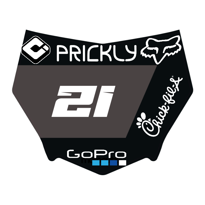 CUSTOM MOTOCUTZ FRONT PLATE DECAL