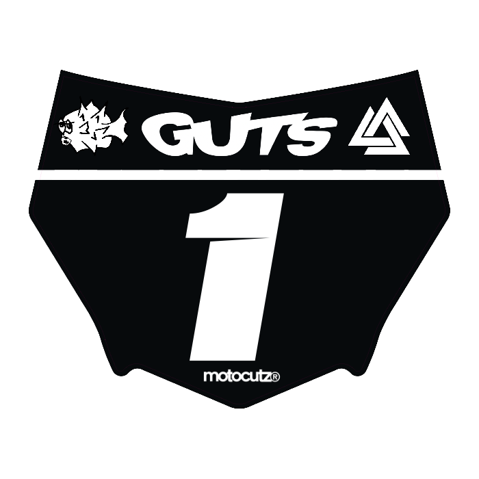 CUSTOM MOTOCUTZ FRONT PLATE DECAL