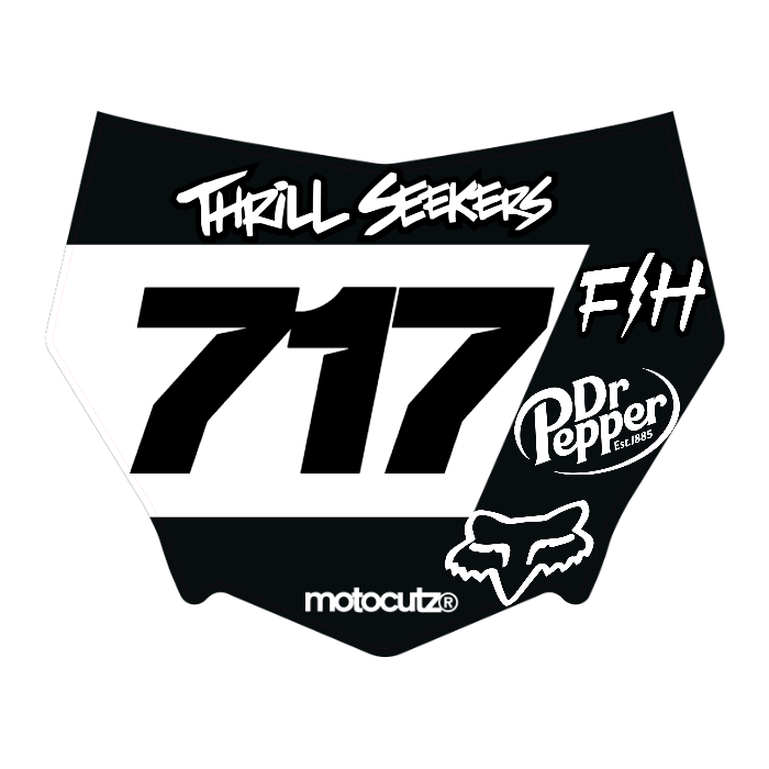 CUSTOM MOTOCUTZ FRONT PLATE DECAL
