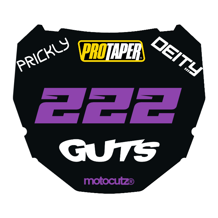CUSTOM ODI NUMBER PLATE DECAL