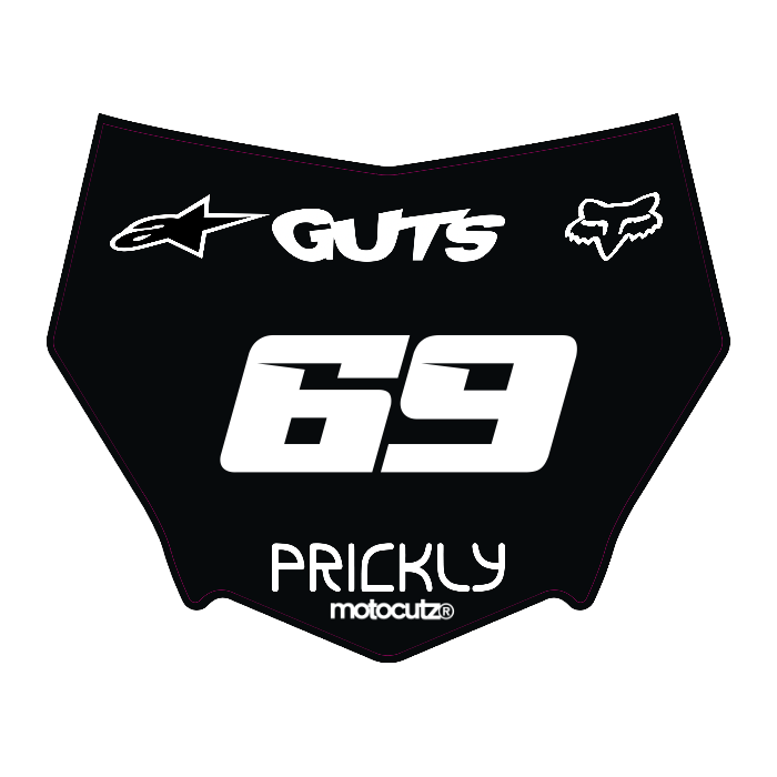 CUSTOM MOTOCUTZ FRONT PLATE DECAL