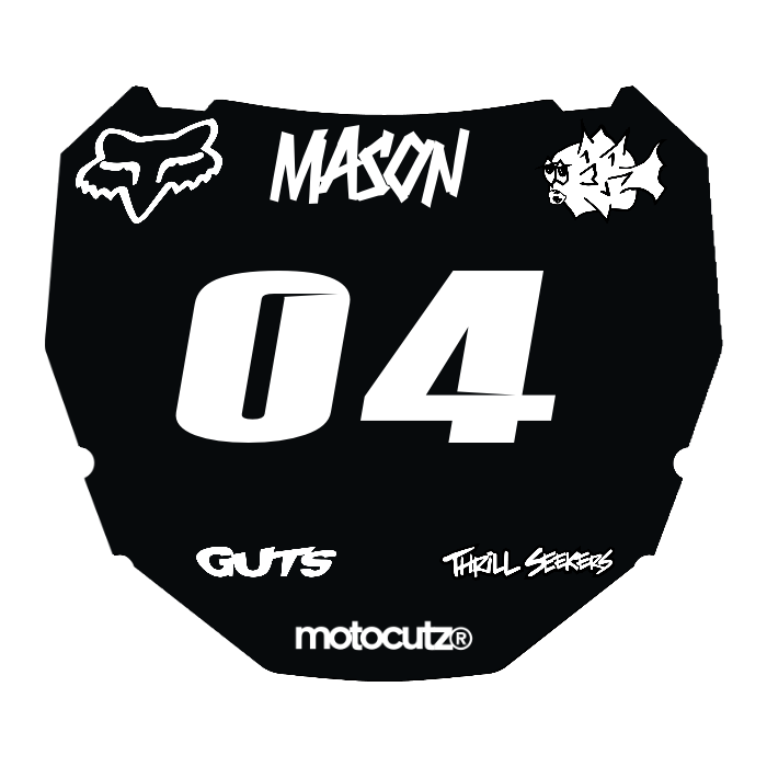 CUSTOM ODI NUMBER PLATE DECAL