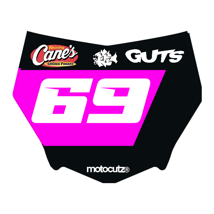 CUSTOM MOTOCUTZ FRONT PLATE DECAL