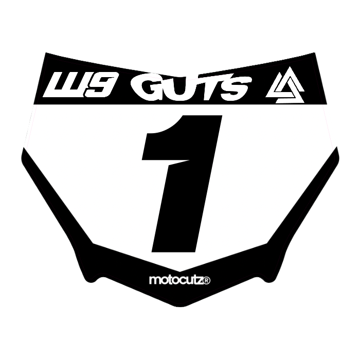 CUSTOM MOTOCUTZ FRONT PLATE DECAL