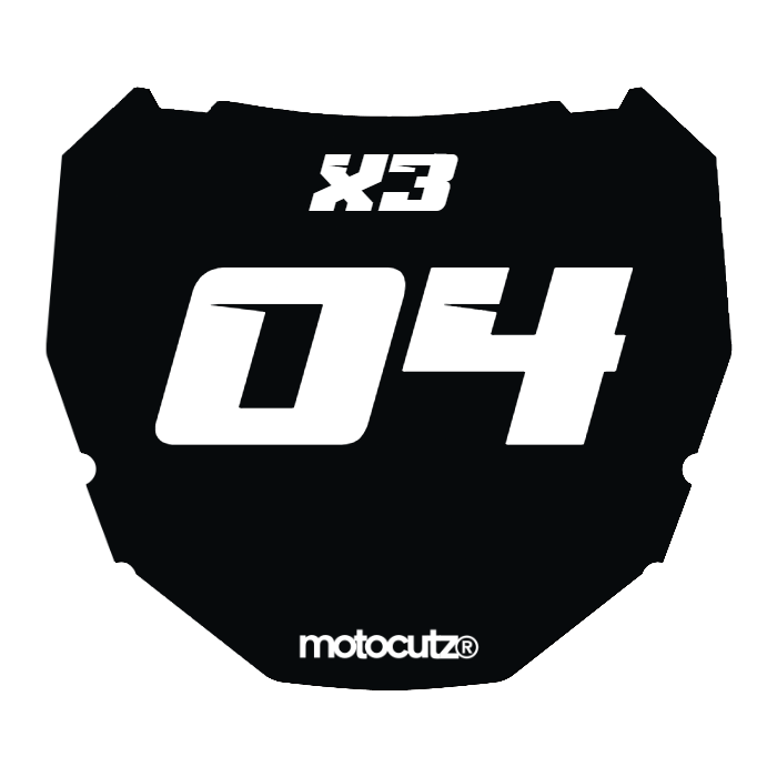 CUSTOM ODI NUMBER PLATE DECAL