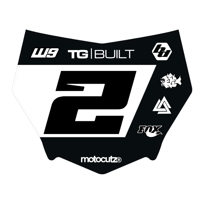 CUSTOM MOTOCUTZ FRONT PLATE DECAL