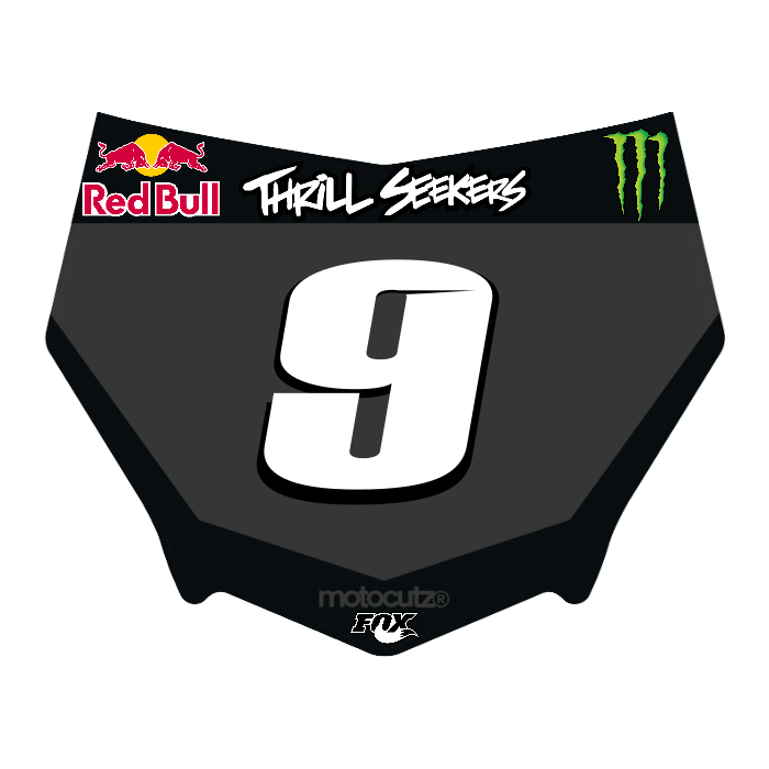 CUSTOM MOTOCUTZ FRONT PLATE DECAL