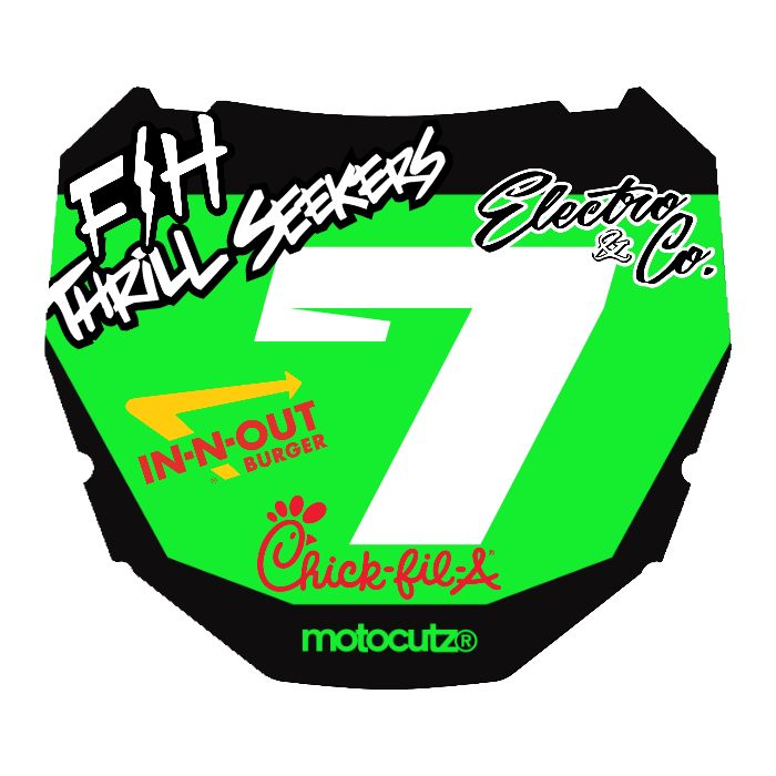 CUSTOM ODI NUMBER PLATE DECAL