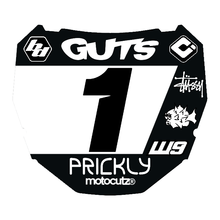 CUSTOM ODI NUMBER PLATE DECAL