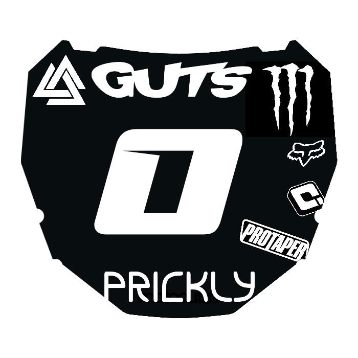 CUSTOM ODI NUMBER PLATE DECAL