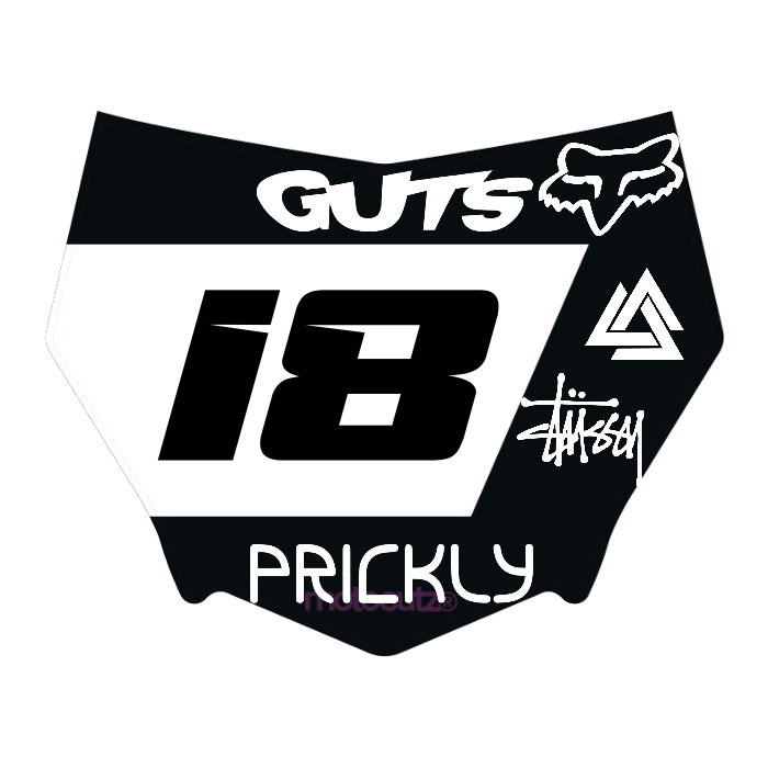 CUSTOM MOTOCUTZ FRONT PLATE DECAL