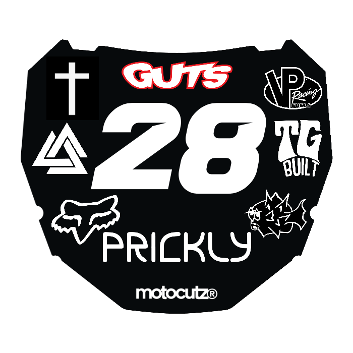 CUSTOM ODI NUMBER PLATE DECAL