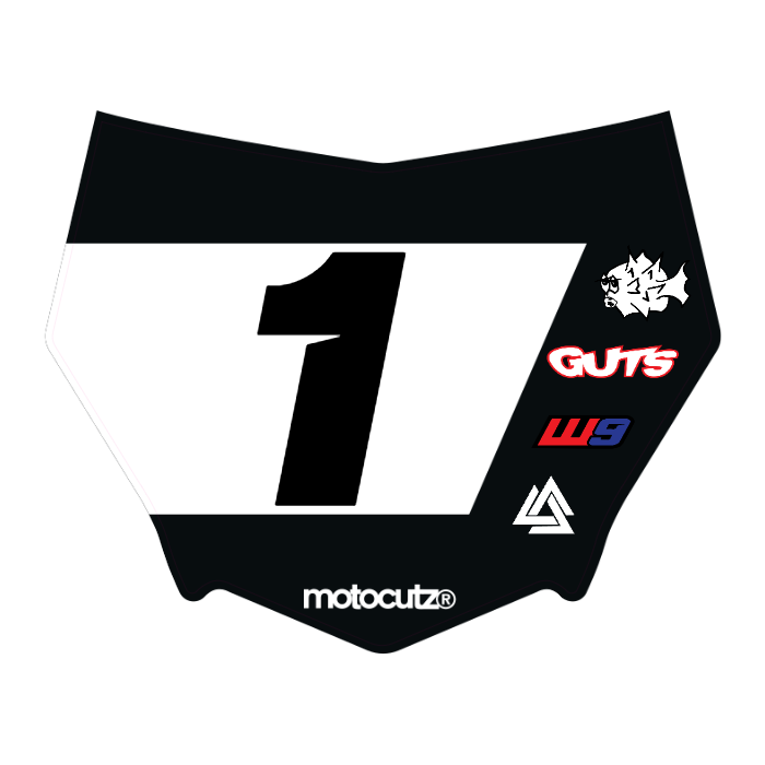 CUSTOM MOTOCUTZ FRONT PLATE DECAL