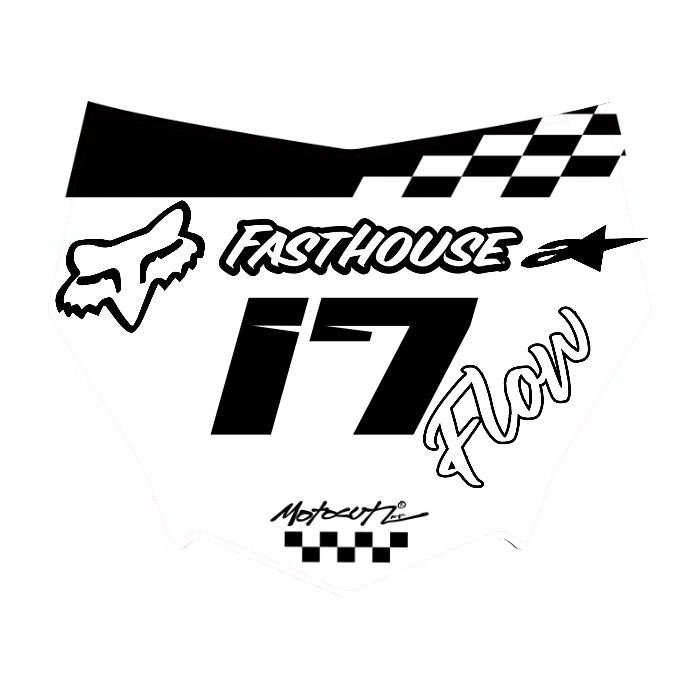 CUSTOM MOTOCUTZ FRONT PLATE DECAL