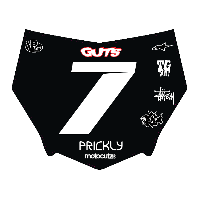 CUSTOM MOTOCUTZ FRONT PLATE DECAL