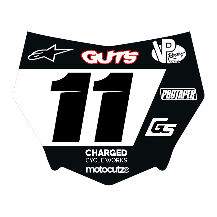 CUSTOM MOTOCUTZ FRONT PLATE DECAL