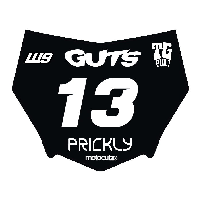 CUSTOM MOTOCUTZ FRONT PLATE DECAL