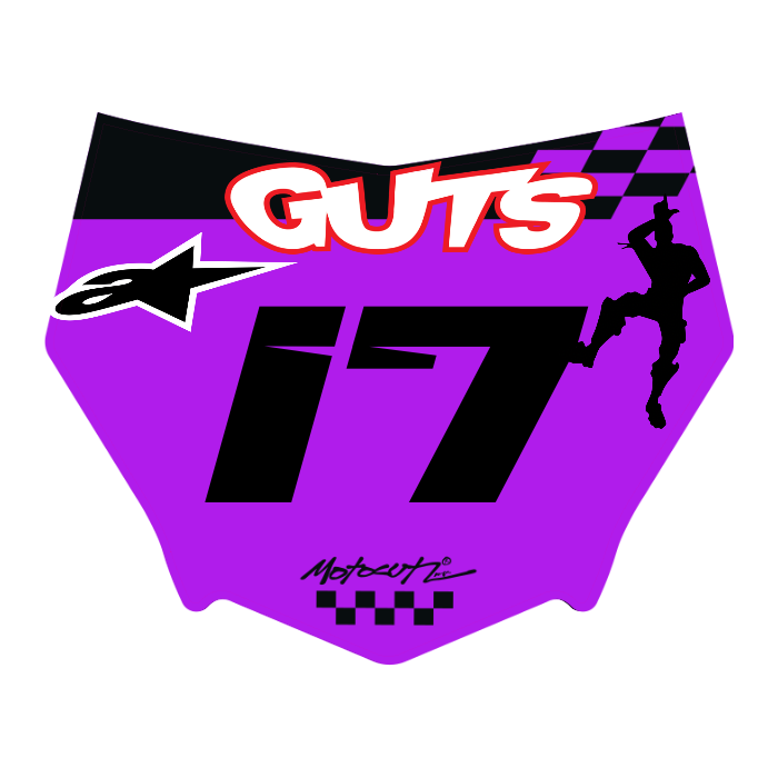 CUSTOM MOTOCUTZ FRONT PLATE DECAL