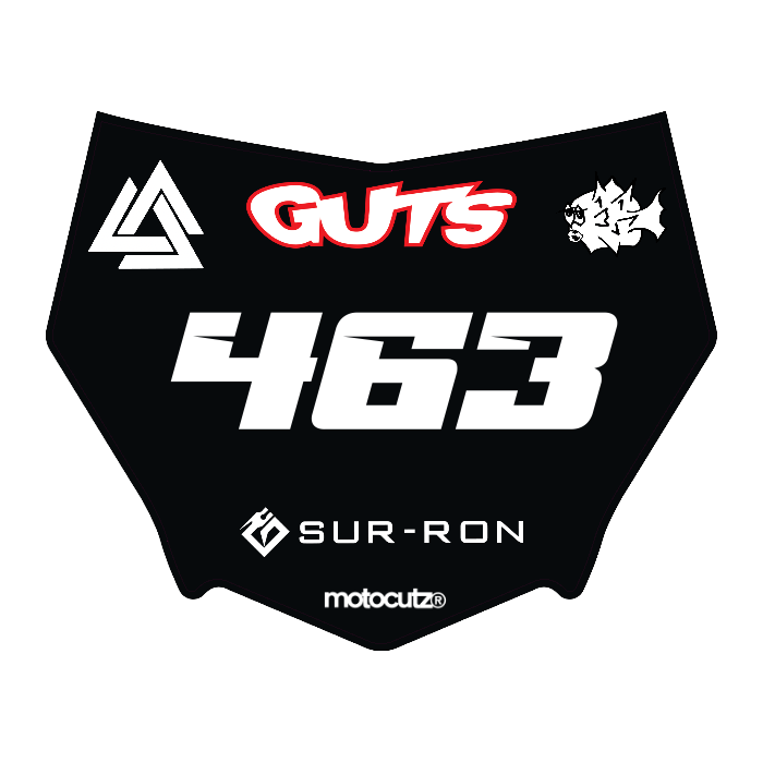 CUSTOM MOTOCUTZ FRONT PLATE DECAL