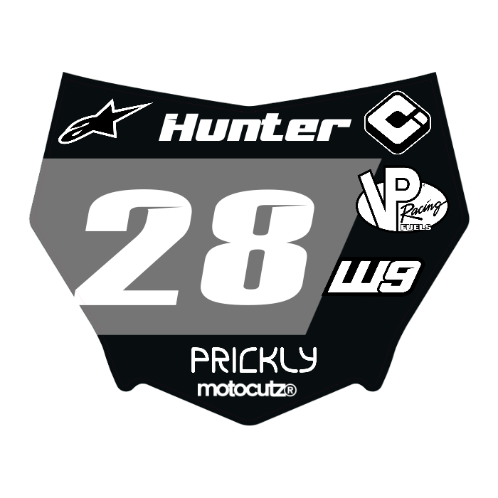 CUSTOM MOTOCUTZ FRONT PLATE DECAL