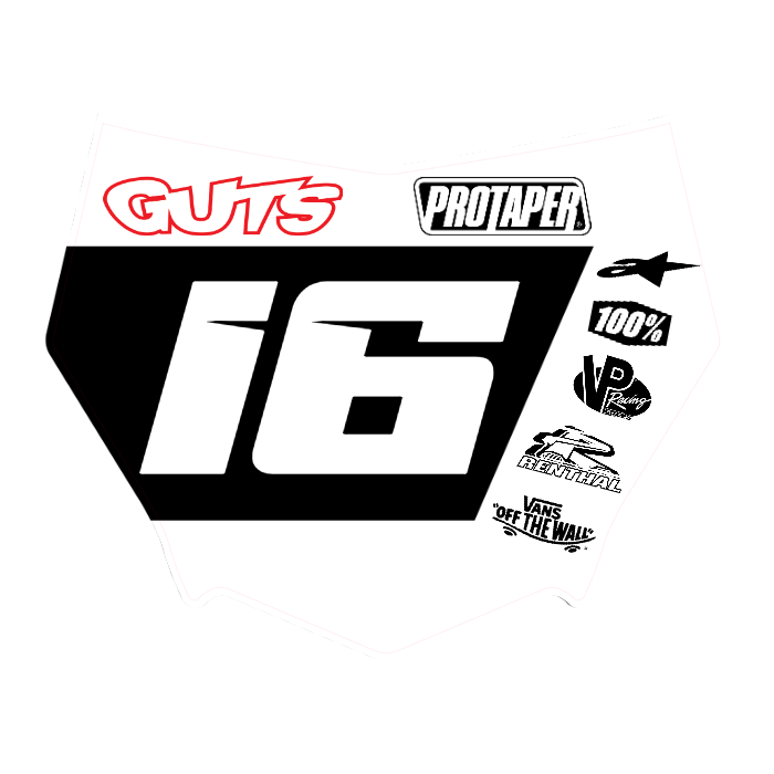 CUSTOM MOTOCUTZ FRONT PLATE DECAL