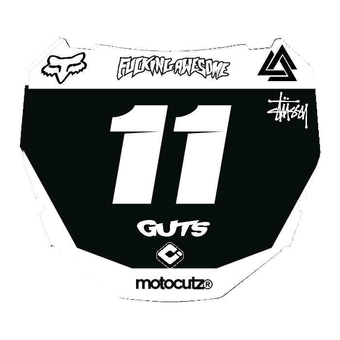 CUSTOM ODI NUMBER PLATE DECAL