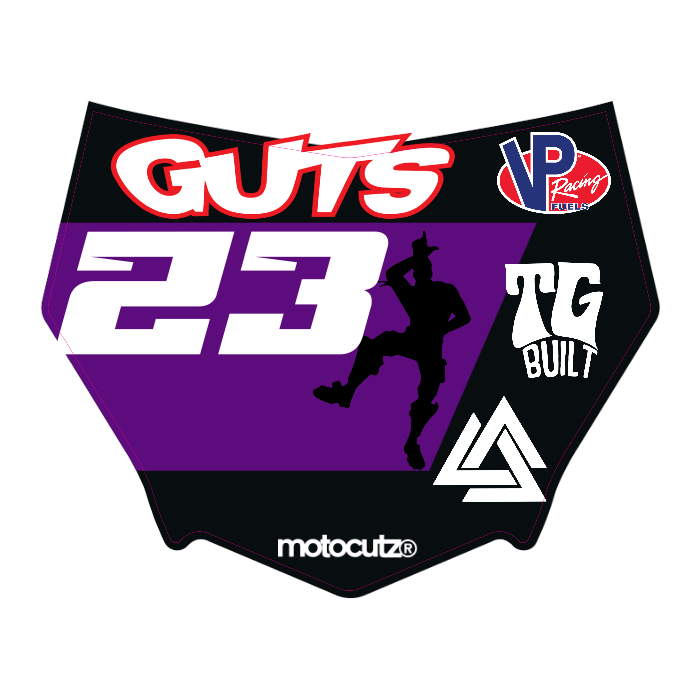 CUSTOM MOTOCUTZ FRONT PLATE DECAL