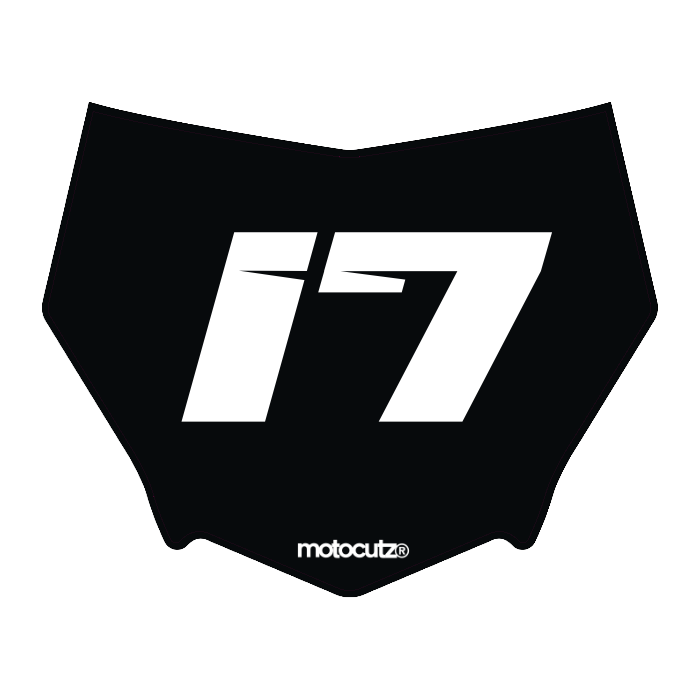 CUSTOM MOTOCUTZ FRONT PLATE DECAL