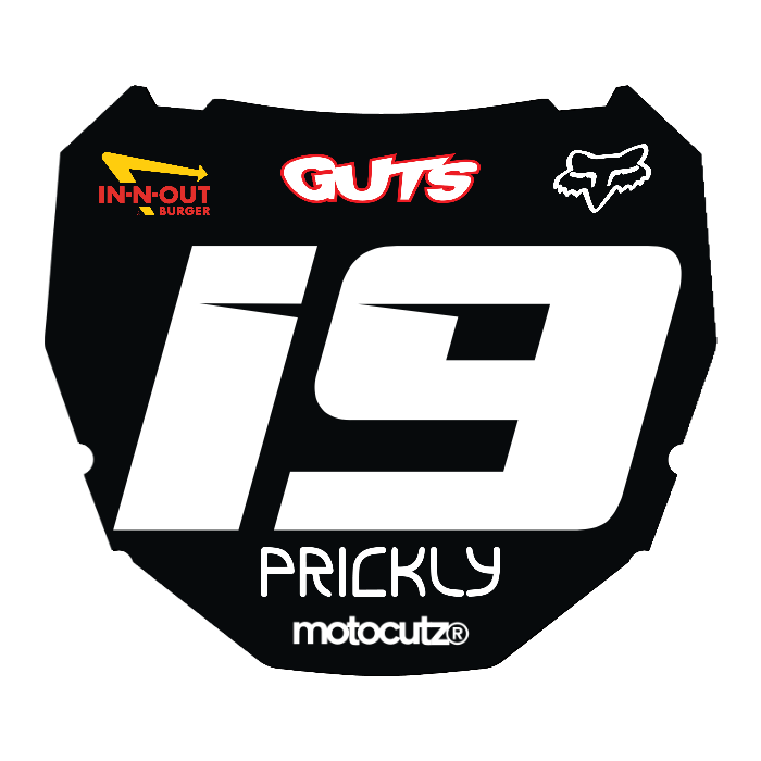 CUSTOM ODI NUMBER PLATE DECAL