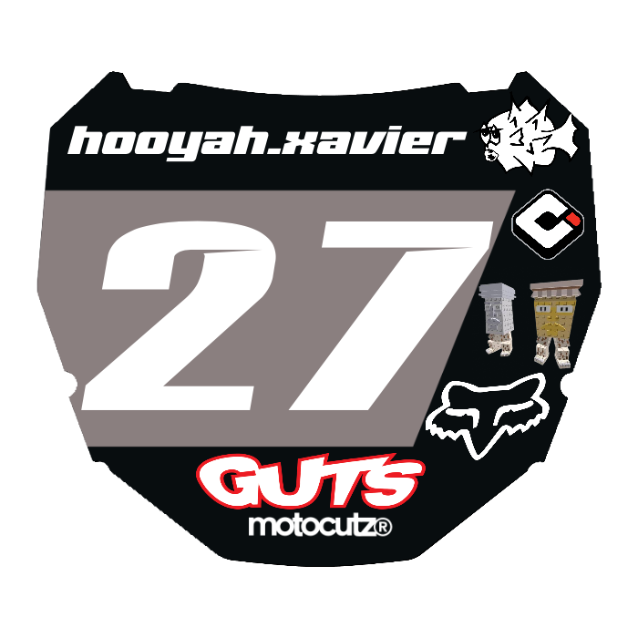 CUSTOM ODI NUMBER PLATE DECAL