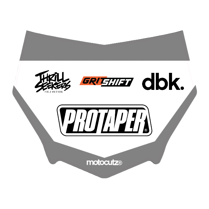 CUSTOM MOTOCUTZ FRONT PLATE DECAL