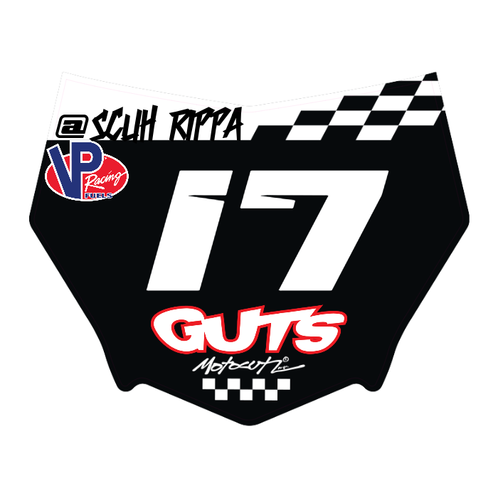 CUSTOM MOTOCUTZ FRONT PLATE DECAL