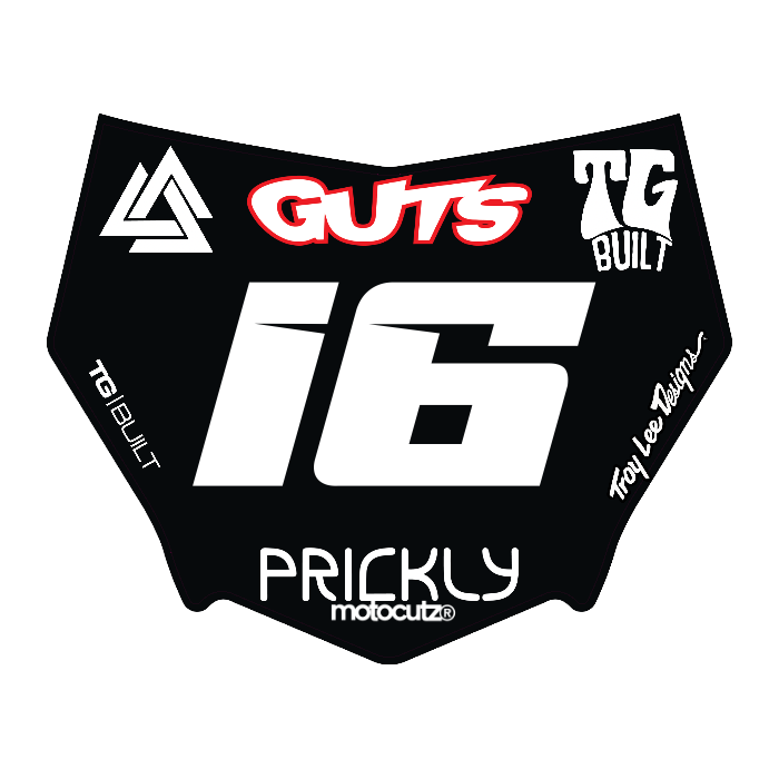 CUSTOM MOTOCUTZ FRONT PLATE DECAL