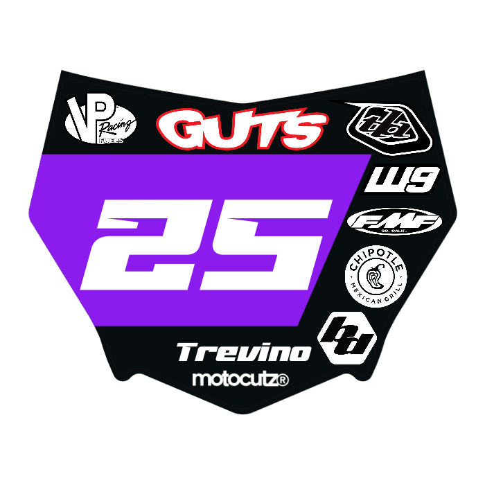CUSTOM MOTOCUTZ FRONT PLATE DECAL