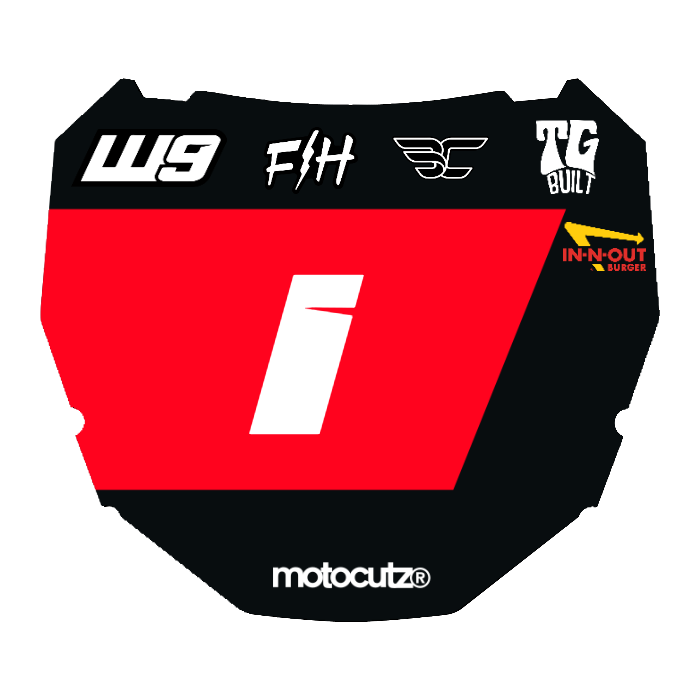CUSTOM ODI NUMBER PLATE DECAL