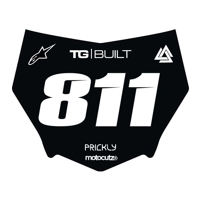 CUSTOM MOTOCUTZ FRONT PLATE DECAL