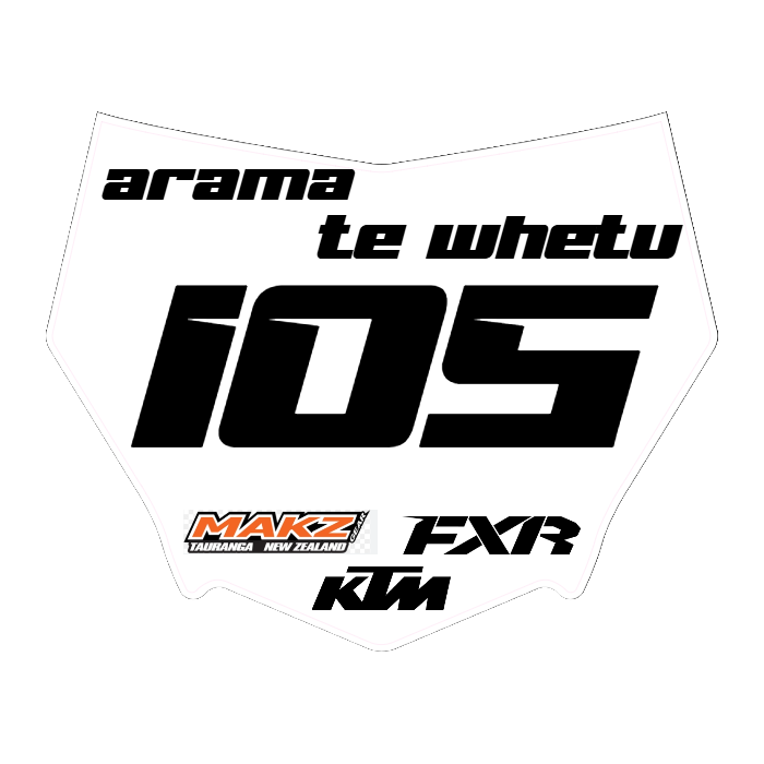 CUSTOM MOTOCUTZ FRONT PLATE DECAL