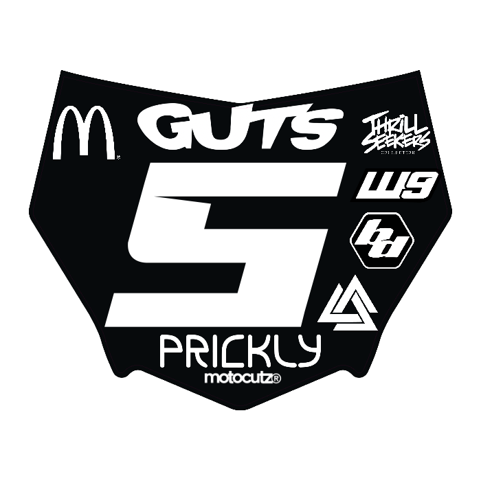 CUSTOM MOTOCUTZ FRONT PLATE DECAL