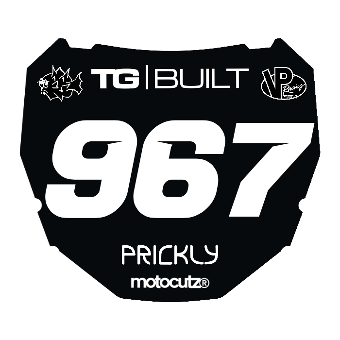 CUSTOM ODI NUMBER PLATE DECAL