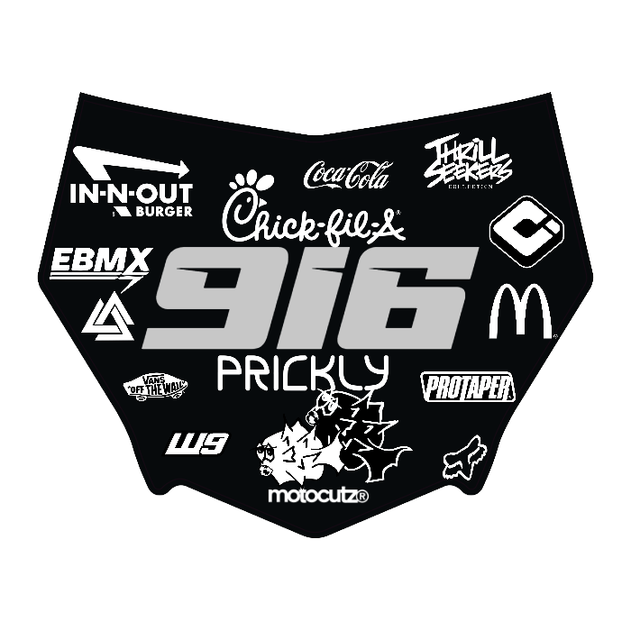 CUSTOM MOTOCUTZ FRONT PLATE DECAL