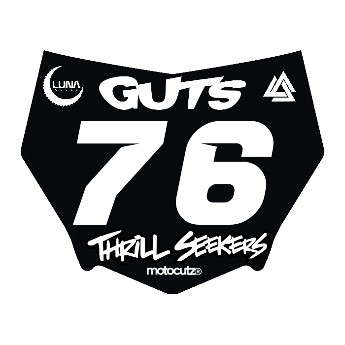 CUSTOM MOTOCUTZ FRONT PLATE DECAL