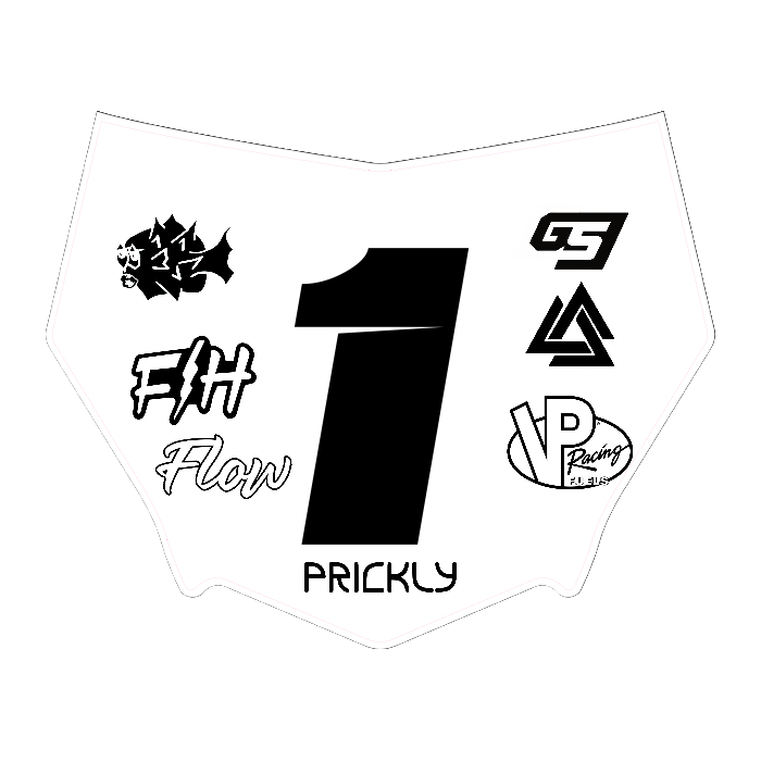 CUSTOM MOTOCUTZ FRONT PLATE DECAL