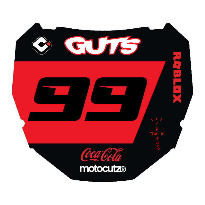 CUSTOM ODI NUMBER PLATE DECAL