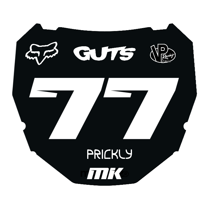 CUSTOM ODI NUMBER PLATE DECAL