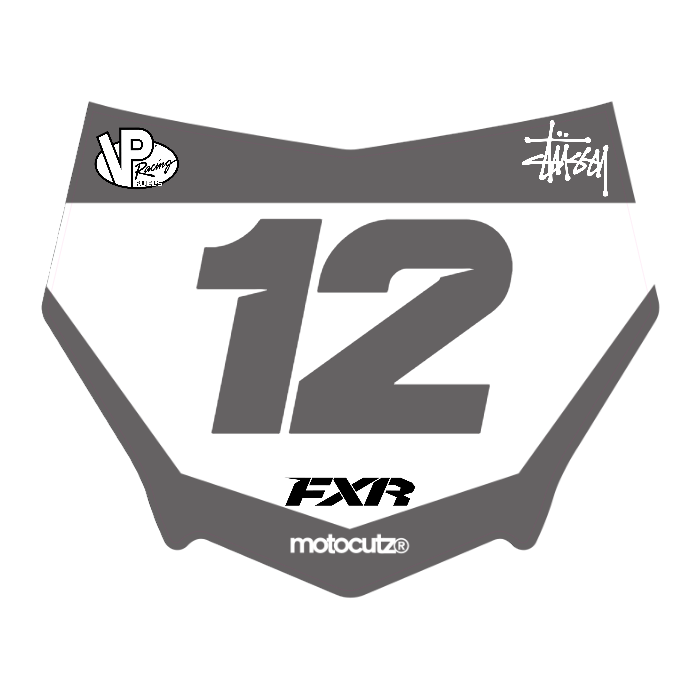 CUSTOM MOTOCUTZ FRONT PLATE DECAL