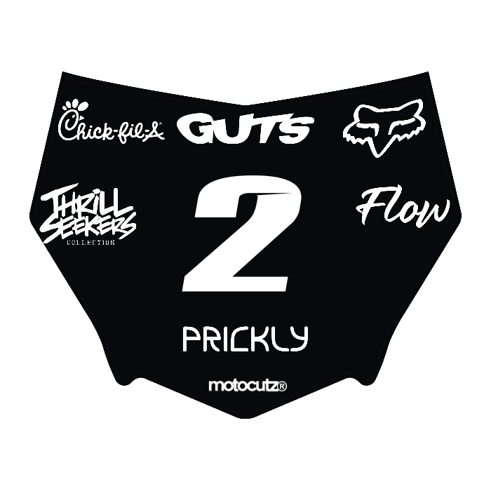 CUSTOM MOTOCUTZ FRONT PLATE DECAL