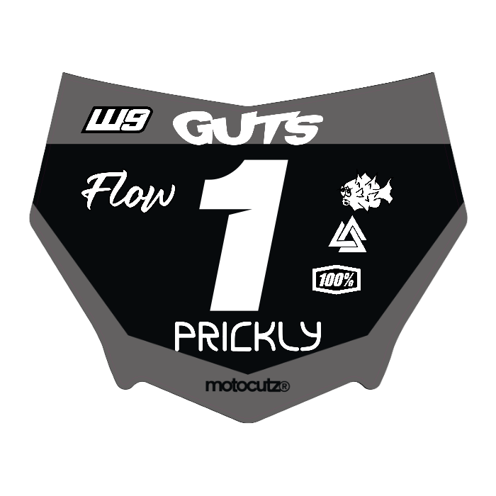 CUSTOM MOTOCUTZ FRONT PLATE DECAL