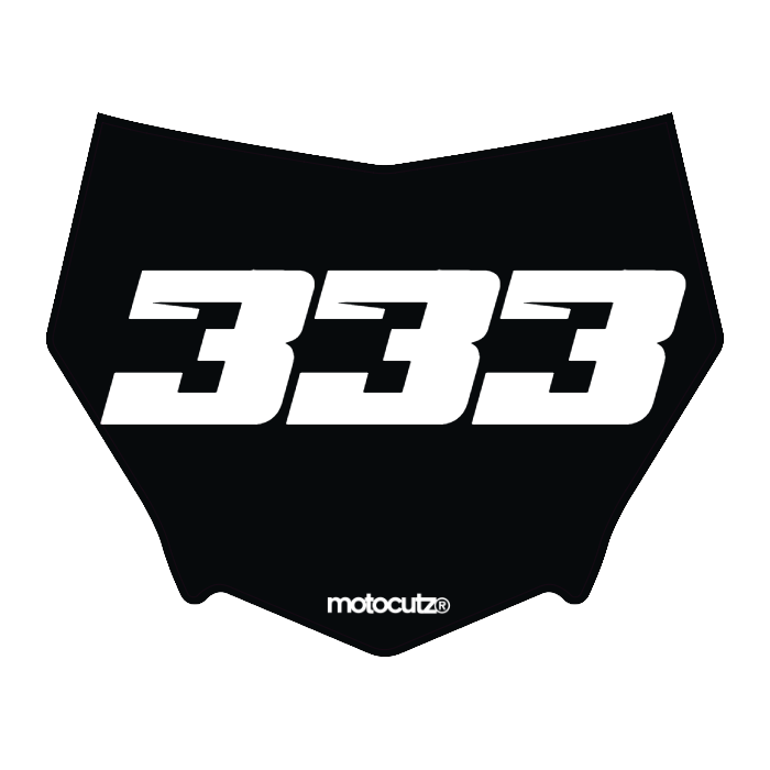 CUSTOM MOTOCUTZ FRONT PLATE DECAL