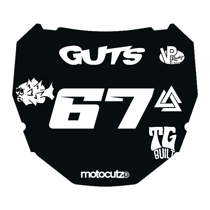 CUSTOM ODI NUMBER PLATE DECAL